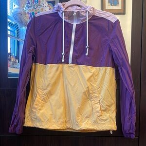 Nike Purple and Yellow Windbreaker